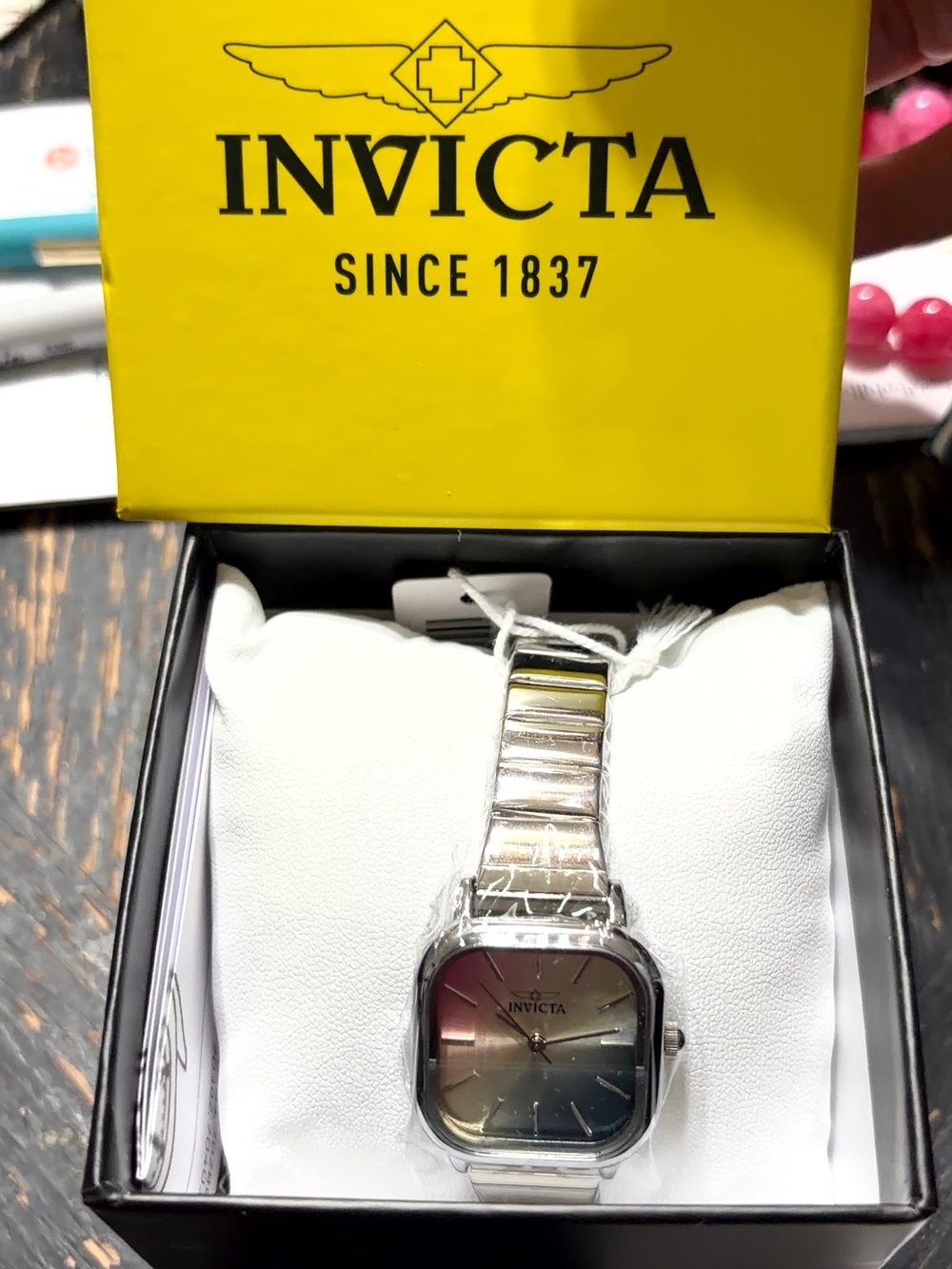 Brand new never used Invicta Silver Gradient Dial Stainless Steel Watch - Silver